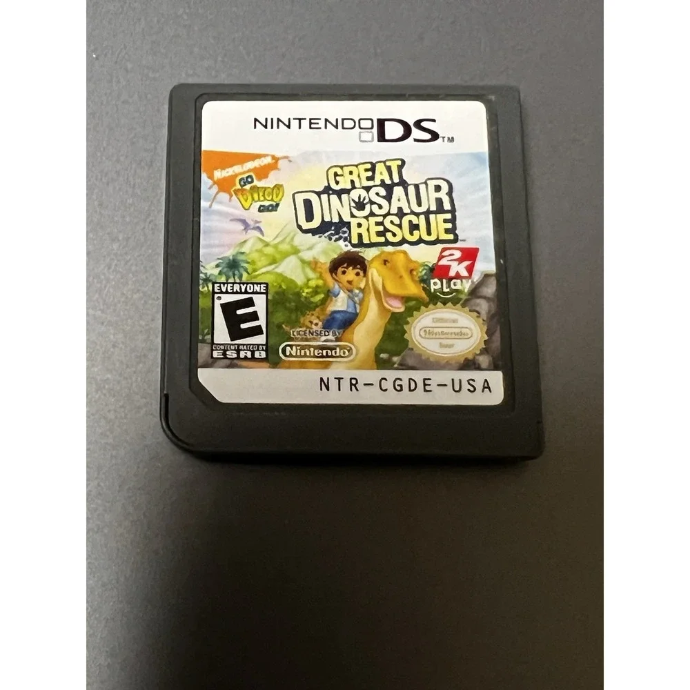 Go Diego Go Great Dinosaur Rescue Nintendo DS Game Cartridge NTR-CGDE-USA